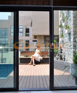 Cửa đi nhôm kính mở trượt